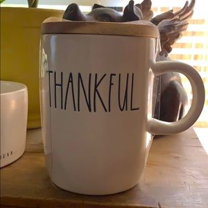 Rae Dunn mug with coaster